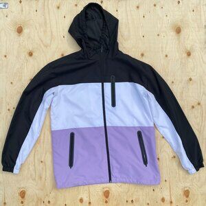 Champs Sports Windbreaker Men's CSG Black White Purple Size Large